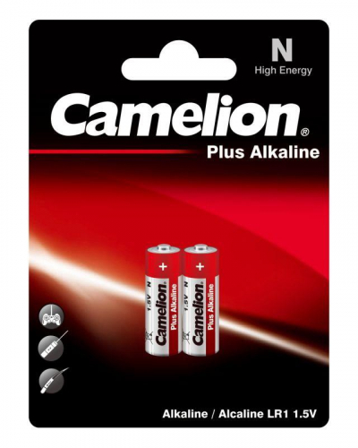 Элемент питания алкалиновый N/LR1 1.5В LR1-BP2 BL-2 (блист.2шт) Camelion 2605 фото 3