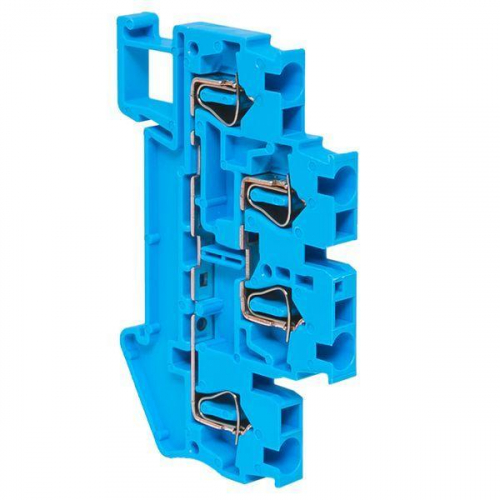 Колодка клеммная ST-2.5 26А пружинная двойн. син. EKF plc-jxb-st-2.5-4-2-blue Колодка клеммная ST-2.5 26А пружинная двойн. син. EKF plc-jxb-st-2.5-4-2-blue