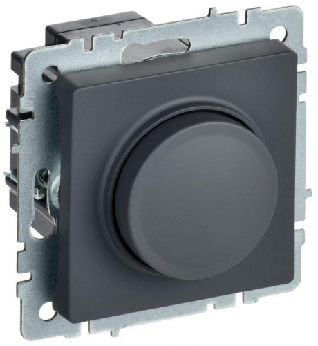 Светорегулятор СП BRITE пов-наж. 600Вт СС10-1-0-БрГ механизм графит IEK BR-D20-0600-K53 Светорегулятор СП BRITE пов-наж. 600Вт СС10-1-0-БрГ механизм графит IEK BR-D20-0600-K53