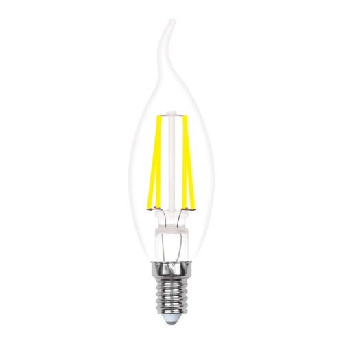 Лампа светодиодная LED-CW35-5W/WW/E14/CL/MB GLM10TR форма "свеча на ветру" прозр. Multibright свет теплый бел. 3000К 100-50-10 упак. картон Uniel UL-00002368