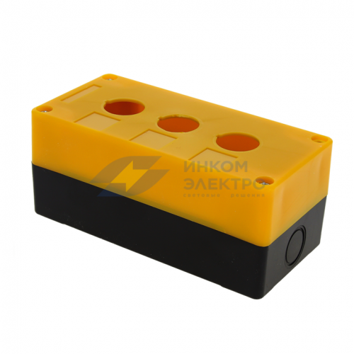 Корпус КП103 3 кнопки пластик. желт. EKF cpb-103-o