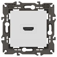 Розетка 1-м СП Elegance 14-3114-01М HDMI бел. матов. Эра Б0065776