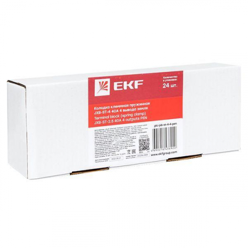 Колодка клеммная ST-4 4 вывода земля пружинная EKF plc-jxb-st-4-4-pen фото 2 Колодка клеммная ST-4 4 вывода земля пружинная EKF plc-jxb-st-4-4-pen фото 2