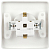 Розетка 1-м СП Style 7-202-01 16А 250В IP20 2P+E Schuko с заземл. бел. Intro Б0060619