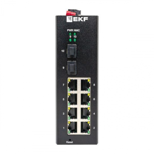 Коммутатор управляемый промышленный уровня L2 TSX-ML2-2GX/SFP-8GT 2 порта 1000Base-X SFP 8 портов 10/100/1000Base-T(X) RJ45 монтаж на DIN-рейку TSX EKF TSX-ML2-2GX/SFP-8GT фото 6