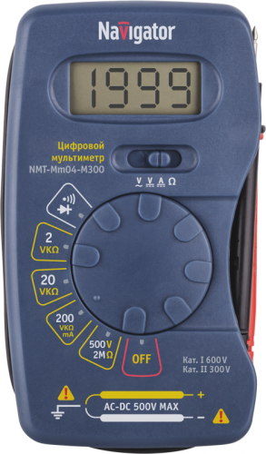 Мультиметр 93 589 NMT-Mm04-M300 (M300) Navigator 93589 фото 3 Мультиметр 93 589 NMT-Mm04-M300 (M300) Navigator 93589 фото 3