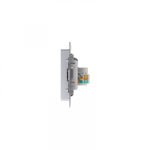 Розетка компьютерная + телевизионная 2-м СП AtlasDesign RJ45 кат.5E + TV механизм алюм. SE ATN000389 фото 7