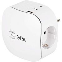 Разветвитель 3-м SP-3e-3USBAC-W + 3 USB A+C с заземл. со шторками 16А бел. Эра Б0069081