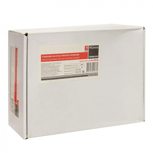 Рубильник 4п 315А без рукоятки управления TwinBlock EKF tb-s-315-4p фото 6