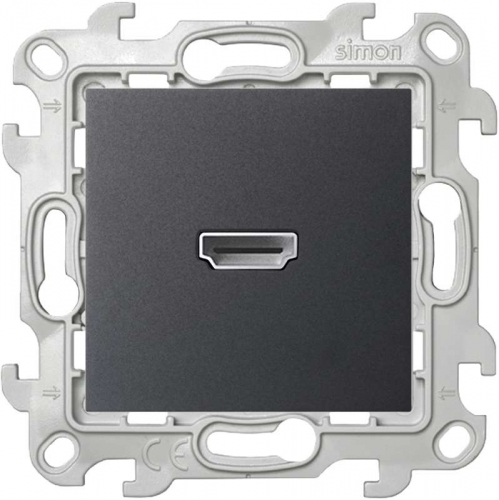 Розетка HDMI 1.4 1-м СП Simon 24 IP20 коннектор механизм графит Simon 2411094-038 Розетка HDMI 1.4 1-м СП Simon 24 IP20 коннектор механизм графит Simon 2411094-038