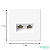 Розетка компьютерная 2-м ArtGallery RJ45 + RJ45 кат.5E механизм лотос SE GAL001385