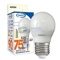 Лампа светодиодная ILED-SMD2835-G45-8-720-220-4-E27 (1320) IONICH 1545