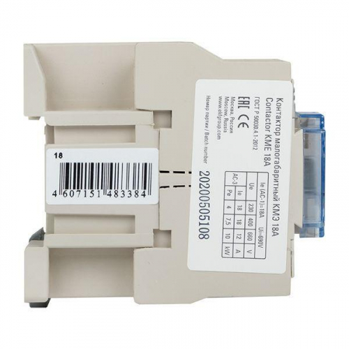Контактор КМЭ 18А кат. 110В AC 1НО PROxima EKF ctr-s-18-110 фото 6 Контактор КМЭ 18А кат. 110В AC 1НО PROxima EKF ctr-s-18-110 фото 6