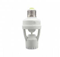 Патрон с датчиком движения PMS-IR 045 60Вт E27 360град. 6м IP20 WH JazzWay 5013018