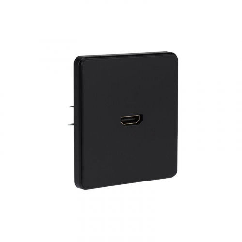 Розетка СП ROUND HDMI IP20 оникс Kranz KR-78-0730-3 фото 5