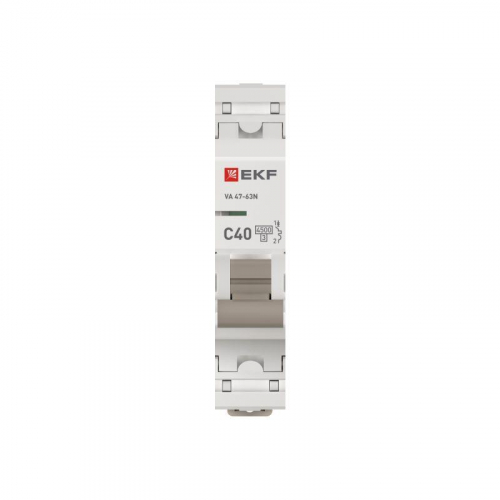 Выключатель автоматический модульный 1п C 40А 4.5кА ВА 47-63N PROxima EKF M634140C фото 4