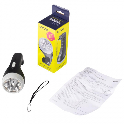 Фонарь аккумуляторный ручной AccuF2-L07-bk 7LED 2 режима: 100проц./25проц. аккум. 0.4А.ч выдвижная вилка индикатор зарядки черн. ФАZА 5000810 фото 3 Фонарь аккумуляторный ручной AccuF2-L07-bk 7LED 2 режима: 100проц./25проц. аккум. 0.4А.ч выдвижная вилка индикатор зарядки черн. ФАZА 5000810 фото 3