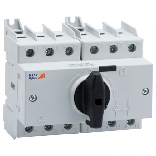 Выключатель-разъединитель реверсивный 3п 100А OptiSwitch DI-100-3C КЭАЗ 332083