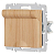 Розетка 1-м СП Accent 6-203-11 16А IP20 250В 2P+E Schuko с крышкой AL/CU сосна Intro Б0063479