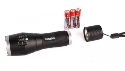 Фонарь LED5136 XML-T6 ZOOM 3 режима 3хLR03 (в компл.) алюм. черн. (открывающ. блист.) Camelion 12971 фото 4 Фонарь LED5136 XML-T6 ZOOM 3 режима 3хLR03 (в компл.) алюм. черн. (открывающ. блист.) Camelion 12971 фото 4