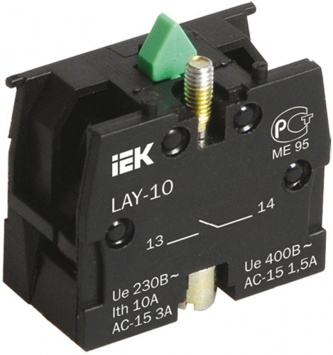 Блок контактный 1з для LAY5 KARAT IEK BDK21 Блок контактный 1з для LAY5 KARAT IEK BDK21