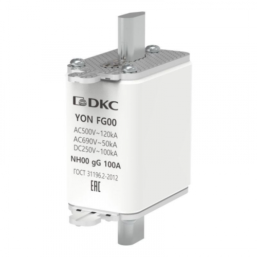 Предохранитель YON ножевого типа FG00 с одинарной индикацией 100А DKC 1FG00-0100 Предохранитель YON ножевого типа FG00 с одинарной индикацией 100А DKC 1FG00-0100