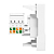 Розетка компьютерная 2мод. RJ45 кат.5E EKF E2MK015E-135-10
