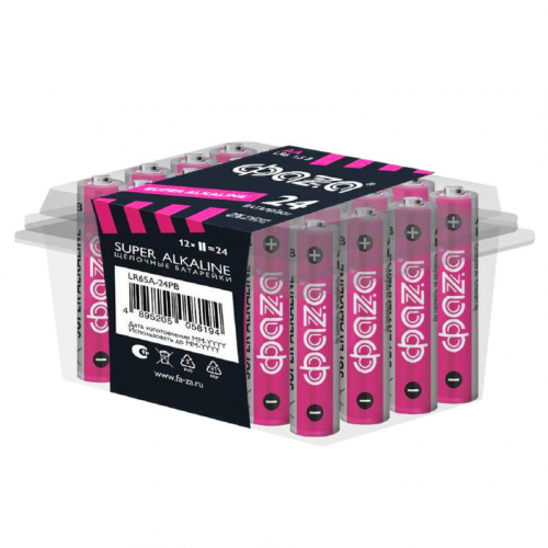 Элемент питания алкалиновый AA/LR6 1.5В Super Alkaline PB-24 (уп.24шт) ФАZА 5058194 Элемент питания алкалиновый AA/LR6 1.5В Super Alkaline PB-24 (уп.24шт) ФАZА 5058194