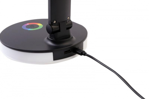 Светильник светодиодный настольный UF-822 C02 7Вт димм. 3 цвет. темп. RGB ночник черн. Ultraflash 15177 фото 11
