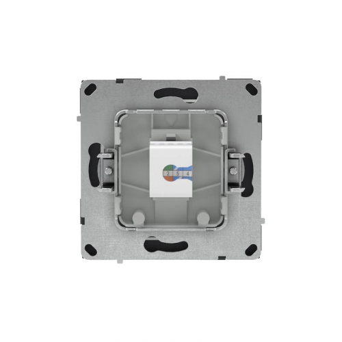Розетка компьютерная 1-м KANT RJ45 кат.6A без шторки черн. уголь DKC 7012673 фото 3