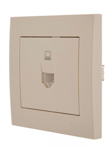 Розетка компьютерная СП Rain RJ45 16А IP20 механизм крем. LEZARD 703-0388-139 фото 4 Розетка компьютерная СП Rain RJ45 16А IP20 механизм крем. LEZARD 703-0388-139 фото 4