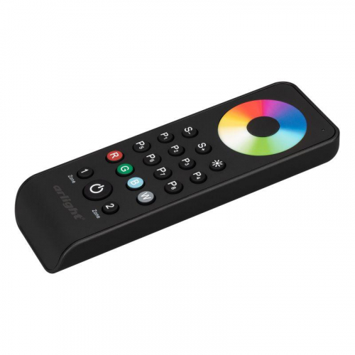 Пульт SMART-R43-RGBW Black (2 зоны 2.4G) IP20 пластик Arlight 031938 Пульт SMART-R43-RGBW Black (2 зоны 2.4G) IP20 пластик Arlight 031938