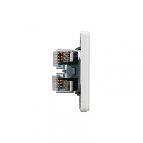 Розетка компьютерная 2-м СП ROUND RJ45 + RJ45 кат.6 IP20 перламутр Kranz KR-78-0725-1 фото 4 Розетка компьютерная 2-м СП ROUND RJ45 + RJ45 кат.6 IP20 перламутр Kranz KR-78-0725-1 фото 4