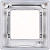 Рамка 1-м Inspiria IP44 с крышкой антрацит IEK 673923