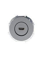 Розетка HDMI 1-м СП OSEN механизм сер. матов. LEZARD 743-7488-203