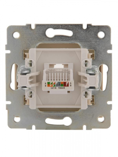 Розетка компьютерная СП Rain RJ45 16А IP20 механизм крем. LEZARD 703-0388-139 фото 2 Розетка компьютерная СП Rain RJ45 16А IP20 механизм крем. LEZARD 703-0388-139 фото 2