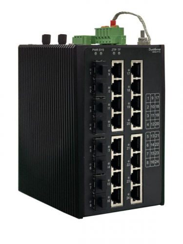 Коммутатор промышленный управляемый Ethernet L3 8х10/100/1000BaseT 8х100/1000/2500BaseX SFP SE NSETM324T16X08A Коммутатор промышленный управляемый Ethernet L3 8х10/100/1000BaseT 8х100/1000/2500BaseX SFP SE NSETM324T16X08A