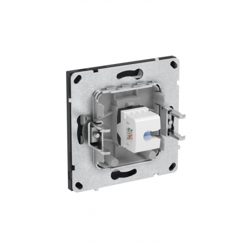 Розетка компьютерная 1-м KANT RJ45 кат.5E без шторки черн. уголь DKC 7012663 фото 5