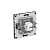 Розетка компьютерная 1-м KANT RJ45 кат.5E без шторки черн. уголь DKC 7012663