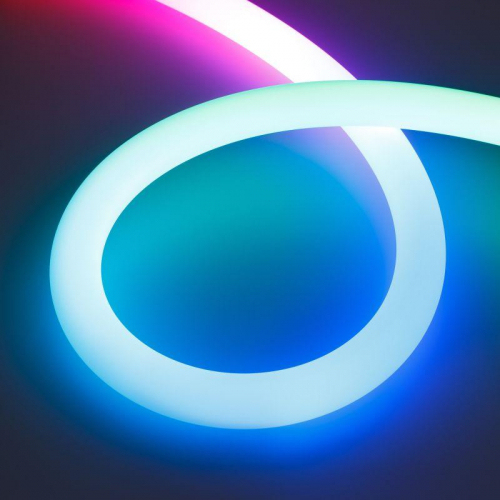 Лента светодиодная SPI-MOONLIGHT-TOP-G180-D40мм 12V RGB 360deg 21.6Вт/м IP65 wire x1 прямой вывод герметичная (уп.5м) Arlight 048828