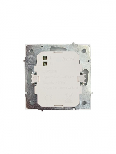 Розетка 2-мест. USB разъем СП ZIMA IP20 бел. LEZARD 704-0288-192 фото 5 Розетка 2-мест. USB разъем СП ZIMA IP20 бел. LEZARD 704-0288-192 фото 5