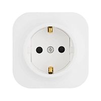 Розетка 1-м ОП Quteo 16А IP20 2P+E с заземл. без защ. шторок бел. IEK 782211