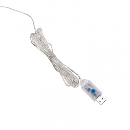 Гирлянда светодиодная "Роса "Светодиодный дождь" 3х2м LED мультиколор 12Вт IP20 USB+пульт управления с крючками для крепления Neon-Night 315-879 фото 10