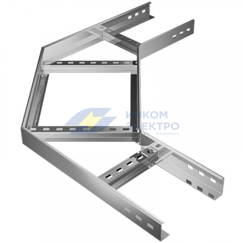 Угол для лотка горизонтальный лестн. 90град. 300х50 сталь 1.5мм "Быстрый монтаж" LGLS90-50-300-1.5 КМ LO6929