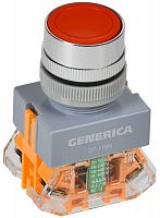 Кнопка D7-11BN d22мм 1НО+1НЗ красн. GENERICA BBT50-11BN-3-22-K04-G