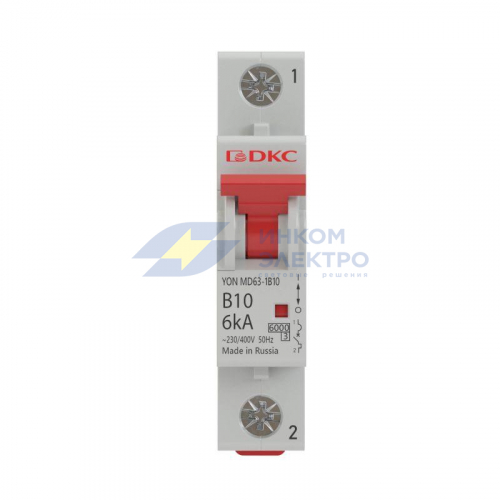 Выключатель автоматический модульный YON MD63-1B10-10 10кА DKC MD63-1B10-10 фото 2