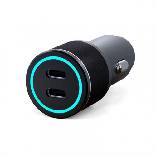Устройство зарядное автомобильное c двумя портами (USB-C + USB-С) c LED-подсветкой 75Вт Rexant 18-2232-5 Устройство зарядное автомобильное c двумя портами (USB-C + USB-С) c LED-подсветкой 75Вт Rexant 18-2232-5