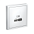 Розетка USB ArtGallery тип A+C 45Вт QC PD высокоскор. ЗУ механизм лотос SE GAL001329