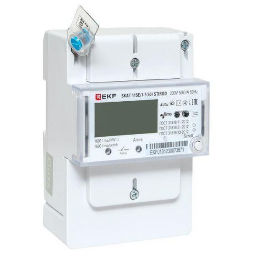 Счетчик SKAT 115E/1-5(60) STIROD 1ф 2т МСК+0 EKF 11503R