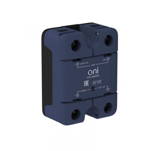 Реле твердотельное SSR1 80А 3-32В DC 12-250В DC ONI SSR1-80DD250 Реле твердотельное SSR1 80А 3-32В DC 12-250В DC ONI SSR1-80DD250